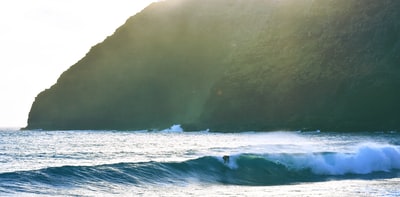 白天的海浪